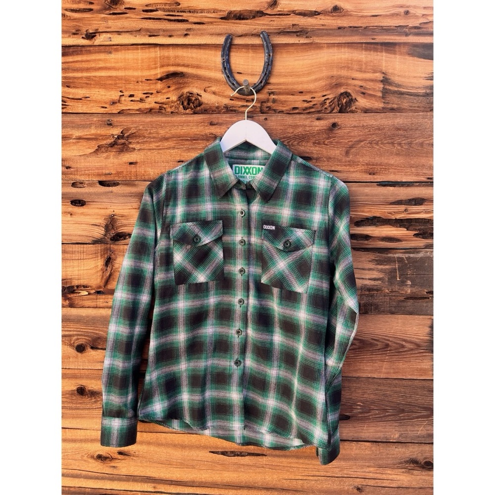 DIXXON FLANNEL CO | Emerald Isle Green Black Flannel Button Up Shirt S